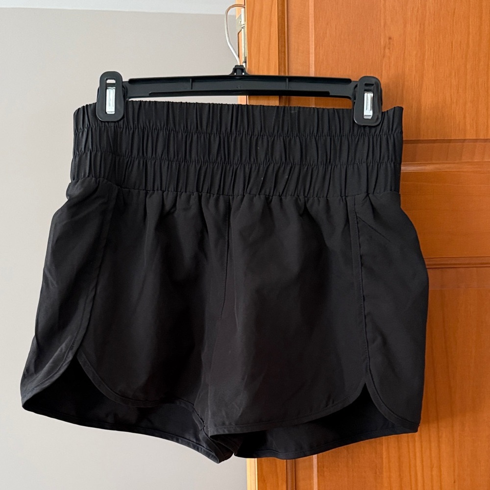 Pink Lily Black High Waist Shorts